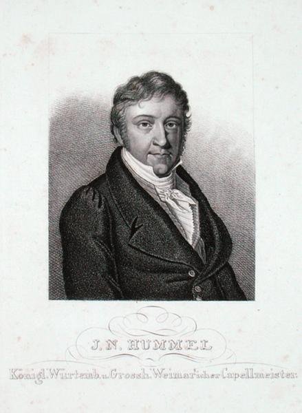 Johann Nepomuk Hummel (1778-1837) (kaiverrus) tekijältä German School
