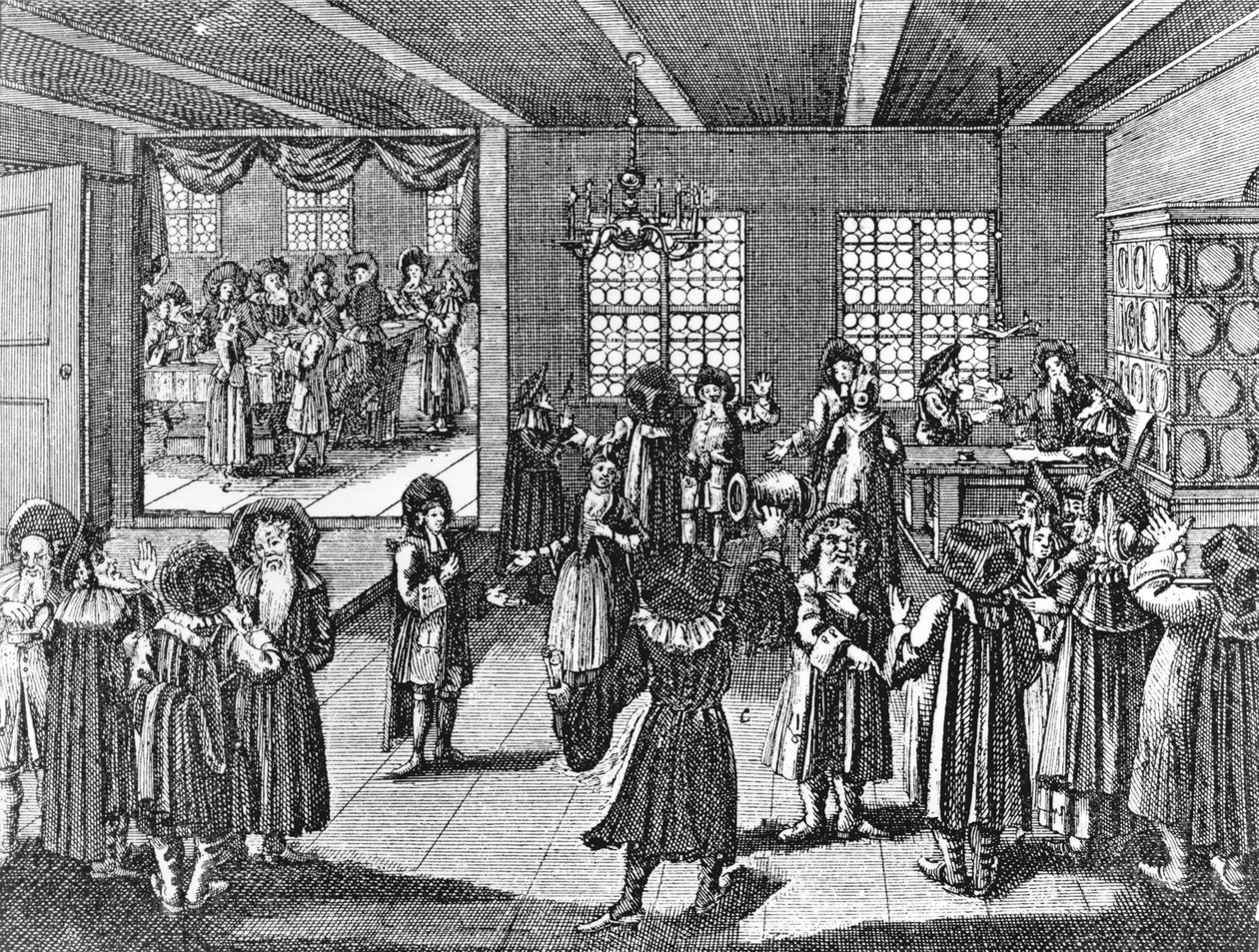 Georg Puschnerin Ketubah Kirchnerin juutalaisseremoniasta, 1726 tekijältä German School