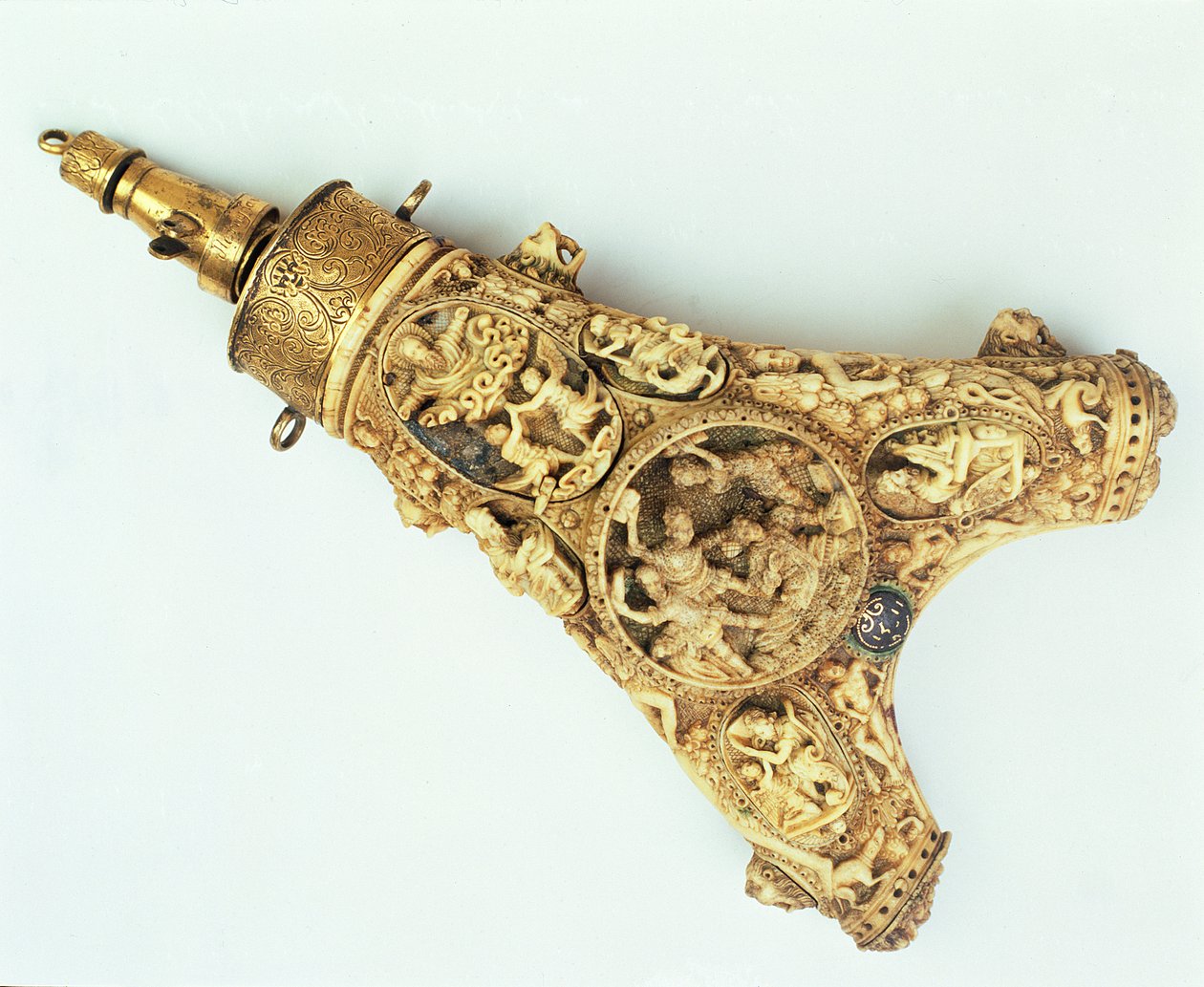 Kuningas Henrik VIII:n (1491-1547) puuteripussi tekijältä German School