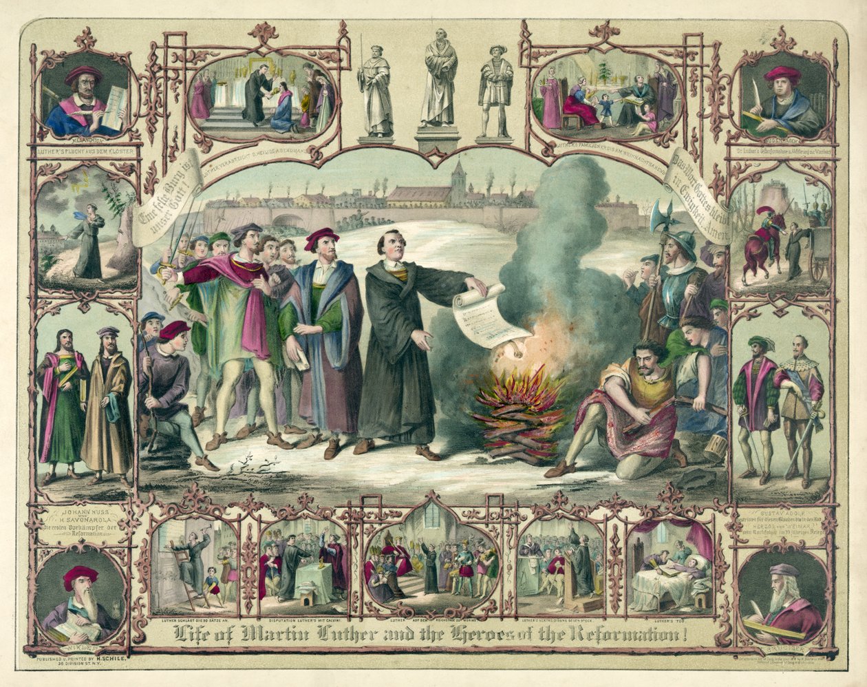 Martti Lutherin elämä ja uskonpuhdistuksen sankarit!, pub. 1874. tekijältä German School