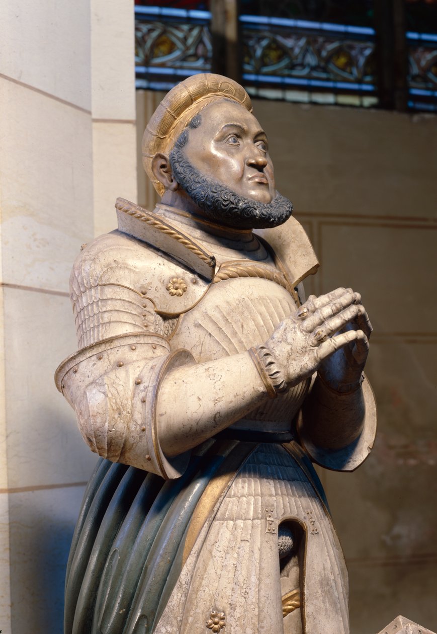 Lifesize alabasteri patsas vaaliruhtinas Frederick Viisaan linnakirkossa, Wittenberg, n.1529-21 (alabasteri) tekijältä German School