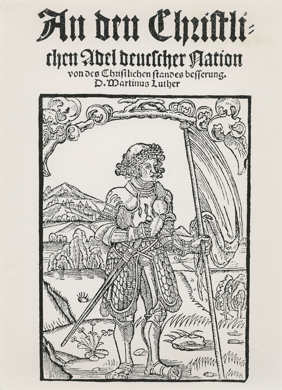Martin Lutherin manifesti saksalaisen kansan kristitylle aatelistolle, Strasbourg, 1520 tekijältä German School