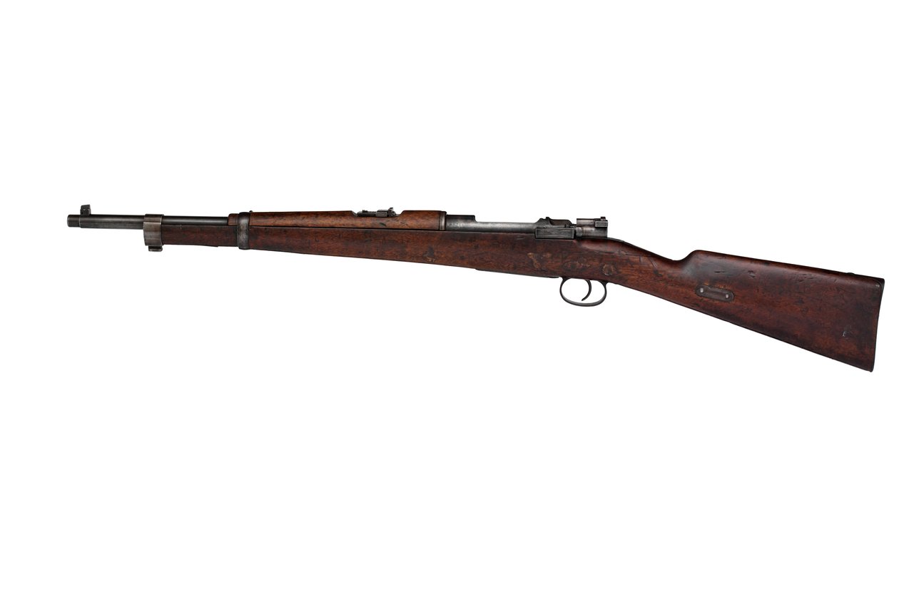 Boer Commandosin käyttämä Mauser 7 mm ratsuväen karabiini tekijältä German School