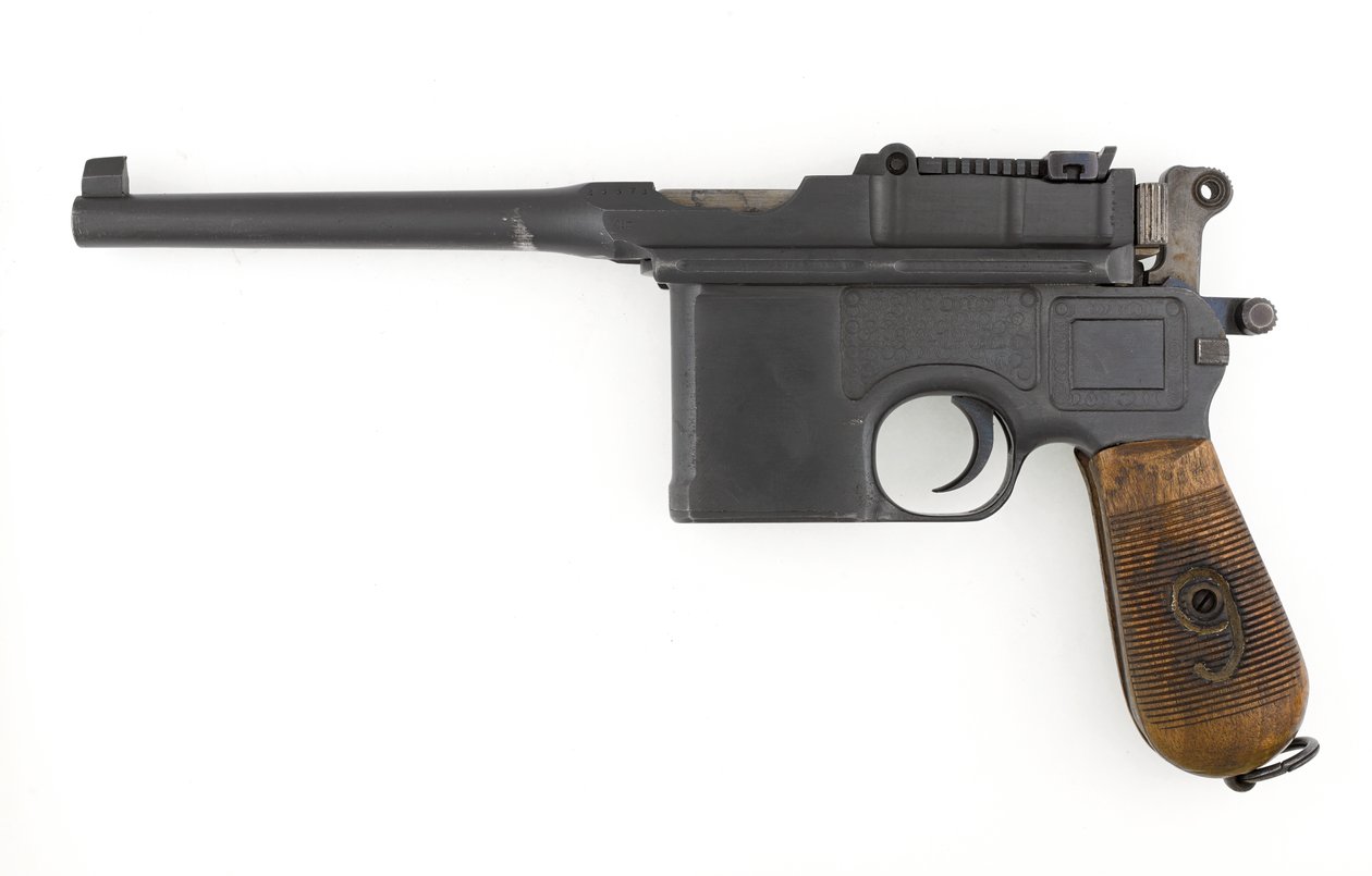 Mauser C96 9 mm itselataava pistooli, Vientimalli muutettu 9 mm Parabellumiksi (pistooli, itselataava, Mauser, 9 mm C96 muunnos) tekijältä German School