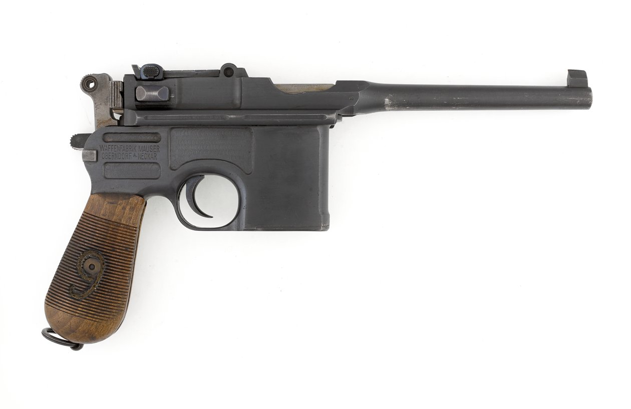 Mauser C96 9 mm itselataava pistooli, Vientimalli muutettu 9 mm Parabellumiksi (pistooli, itselataava, Mauser, 9 mm C96 muunnos) tekijältä German School