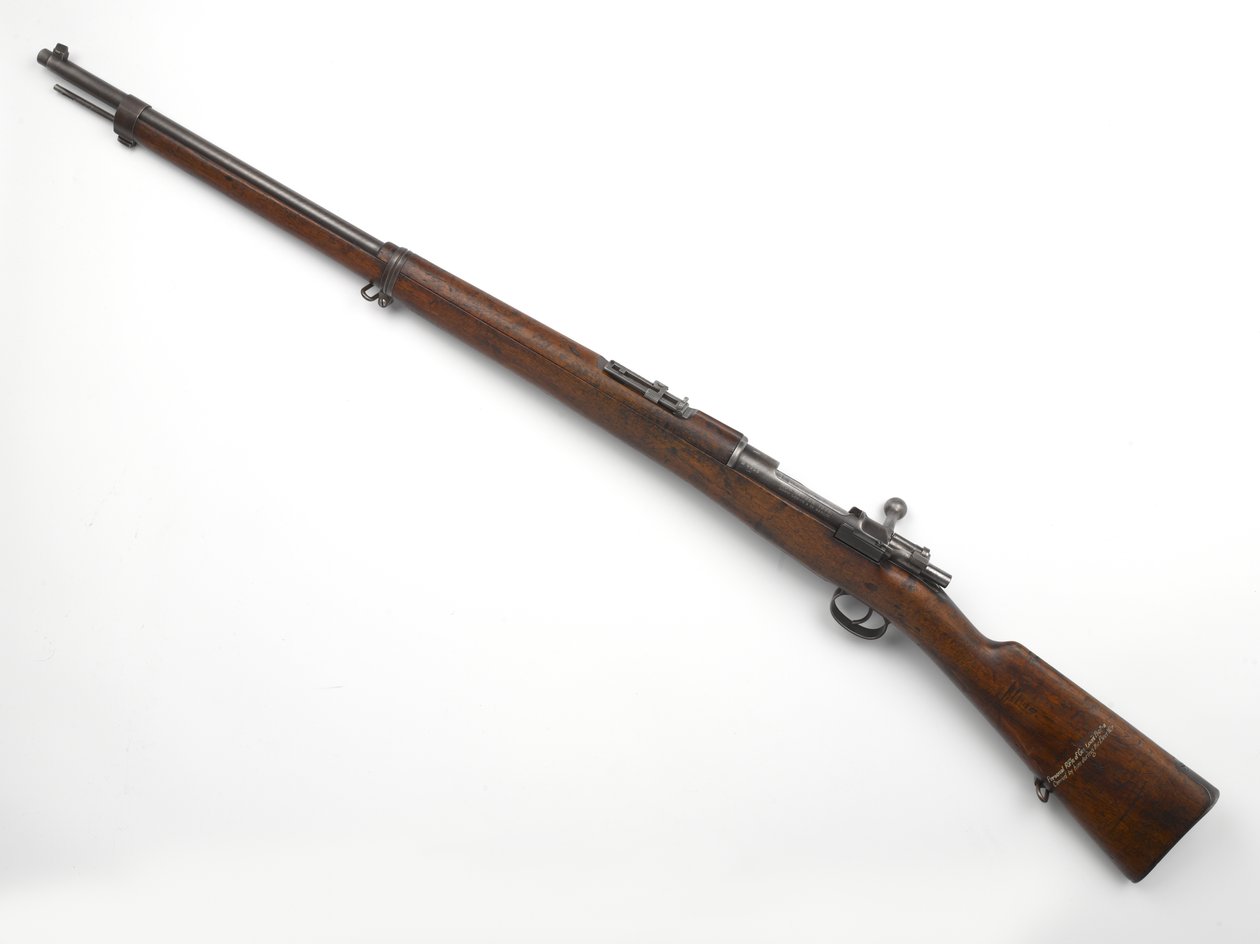 Kenraali Louis Bothan käyttämä Mauser M1896 7,92 mm:n pulttikivääri 1896 tekijältä German School