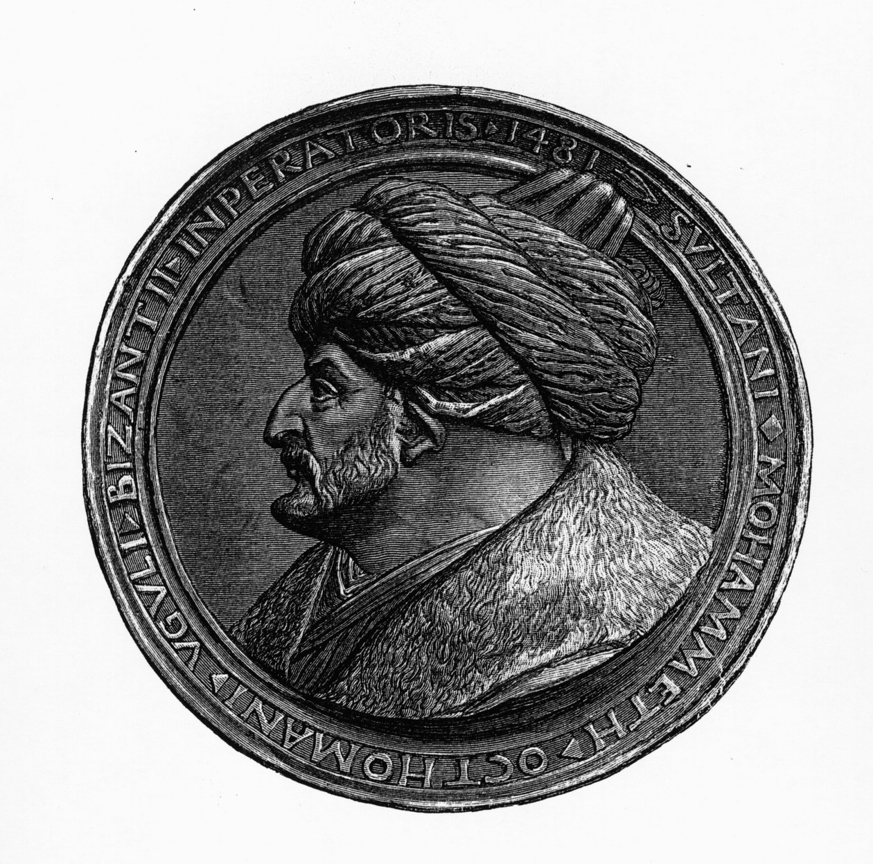 Mehmed II:n medaljonki, Bysantin ja Ottomaanien valtakunnan historiasta G.S. Hertzberg, 1883 tekijältä German School