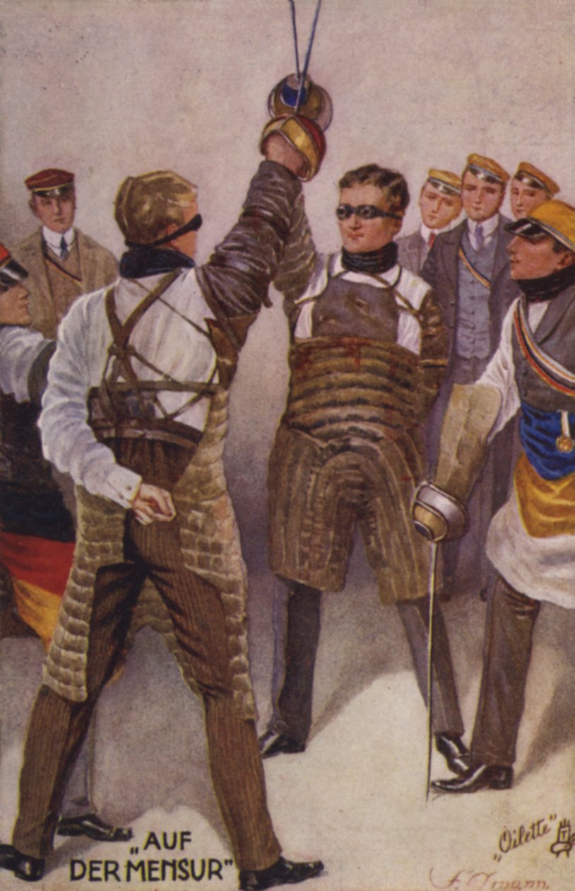 Mensur (värilitografia) tekijältä German School