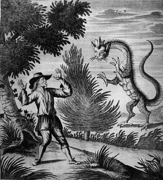 Mountain Dragon, n. 1660 (kaiverrus) tekijältä German School