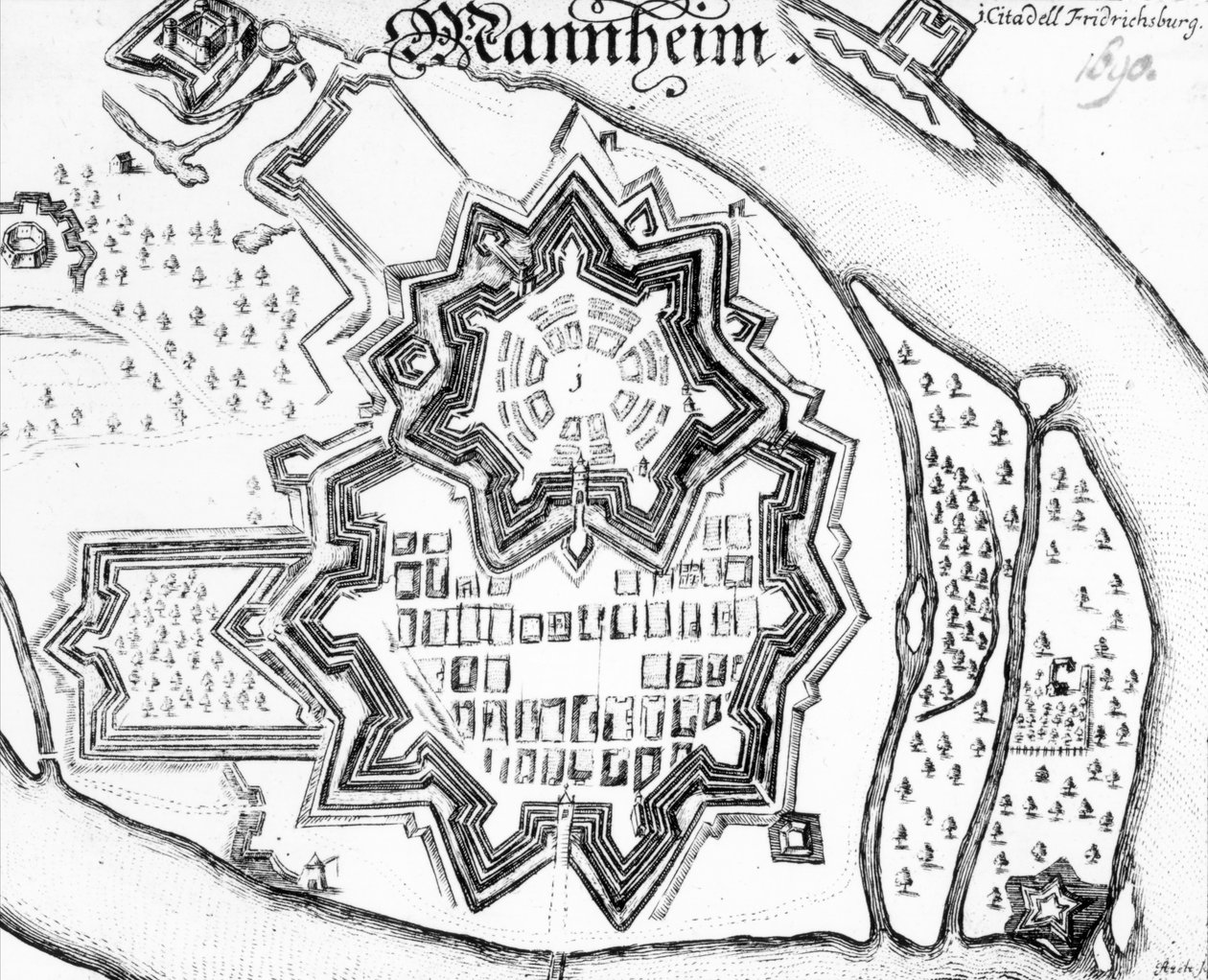 Mannheimin suunnitelma, Saksa 1690 tekijältä German School