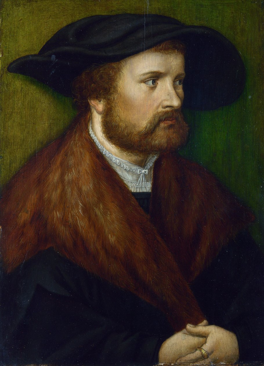 ""Miehen muotokuva"" Anonyymi maalaus Etelä-Saksasta, noin 1530 Lontoon kansallisgalleria""Miehen muotokuva"" Anonyymi maalaus Etelä-Saksasta, noin 1530 Lontoon kansallisgalleria tekijältä German School