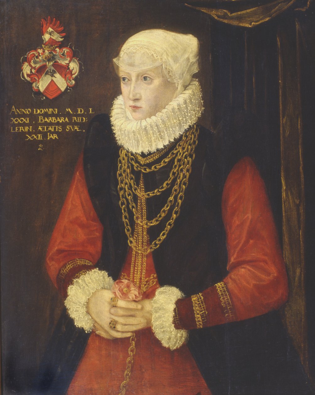 Barbara Ridlerin muotokuva, 1581 tekijältä German School