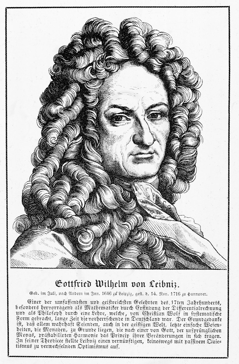 Gottfried Wilhelm Leibnizin (1646-1716) muotokuva tekijältä German School