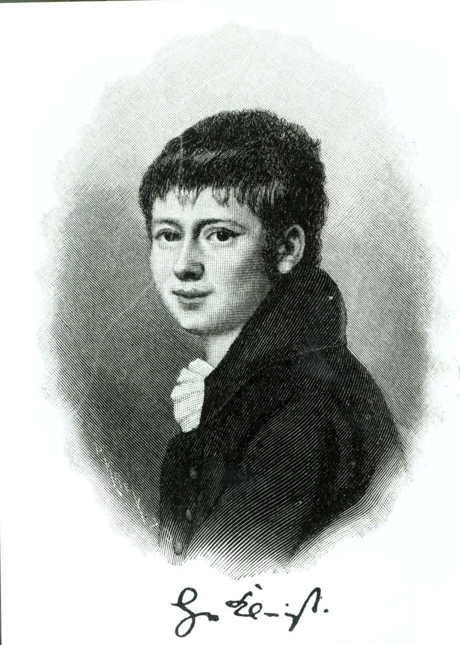 Heinrich von Kleistin muotokuva lapsena tekijältä German School