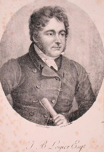Johann Bernhard Logierin (1777-1846) muotokuva (kaiverrus) tekijältä German School