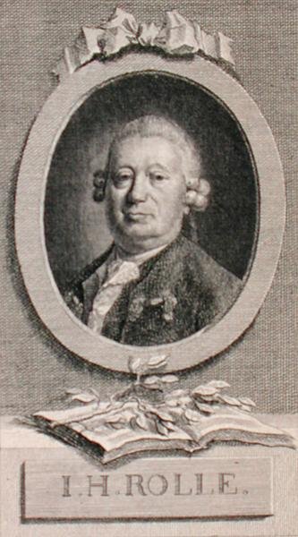 Geyserin kaivertama Johann Heinrich Rollen (1716-85) muotokuva (kaiverrus) tekijältä German School