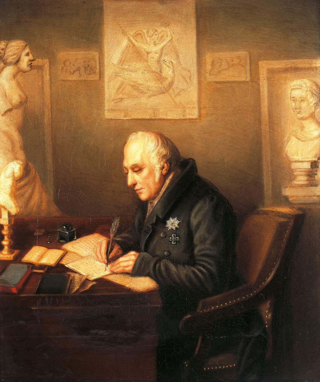 Muotokuva Karl Wilhelm von Humboldtista (1767-1835) tekijältä German School