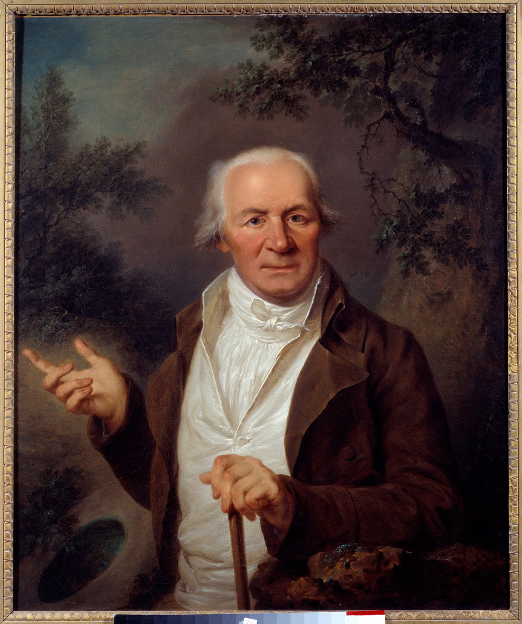 Miesten muotokuva maalaus saksalaisesta koulusta. 1700-luvun Brest, Kuvataidemuseo tekijältä German School