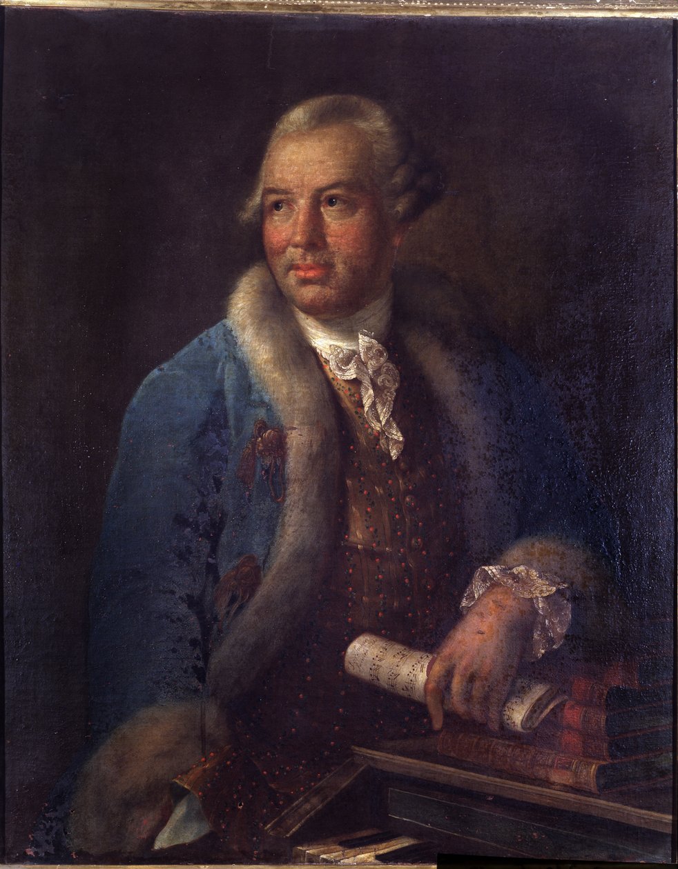 Saksalaisen säveltäjän Christoph Willibald Gluckin muotokuva tekijältä German School