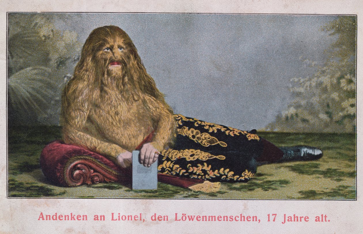 Postikortti, jossa on Lionel leijonapoika 17-vuotias 1909 tekijältä German School