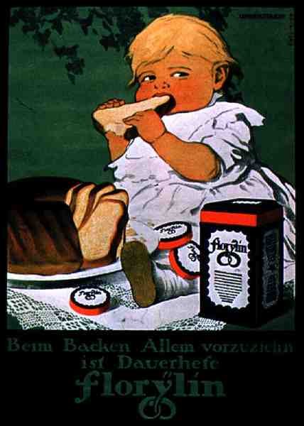 "Florylin" Yeast -mainosjuliste tekijältä German School