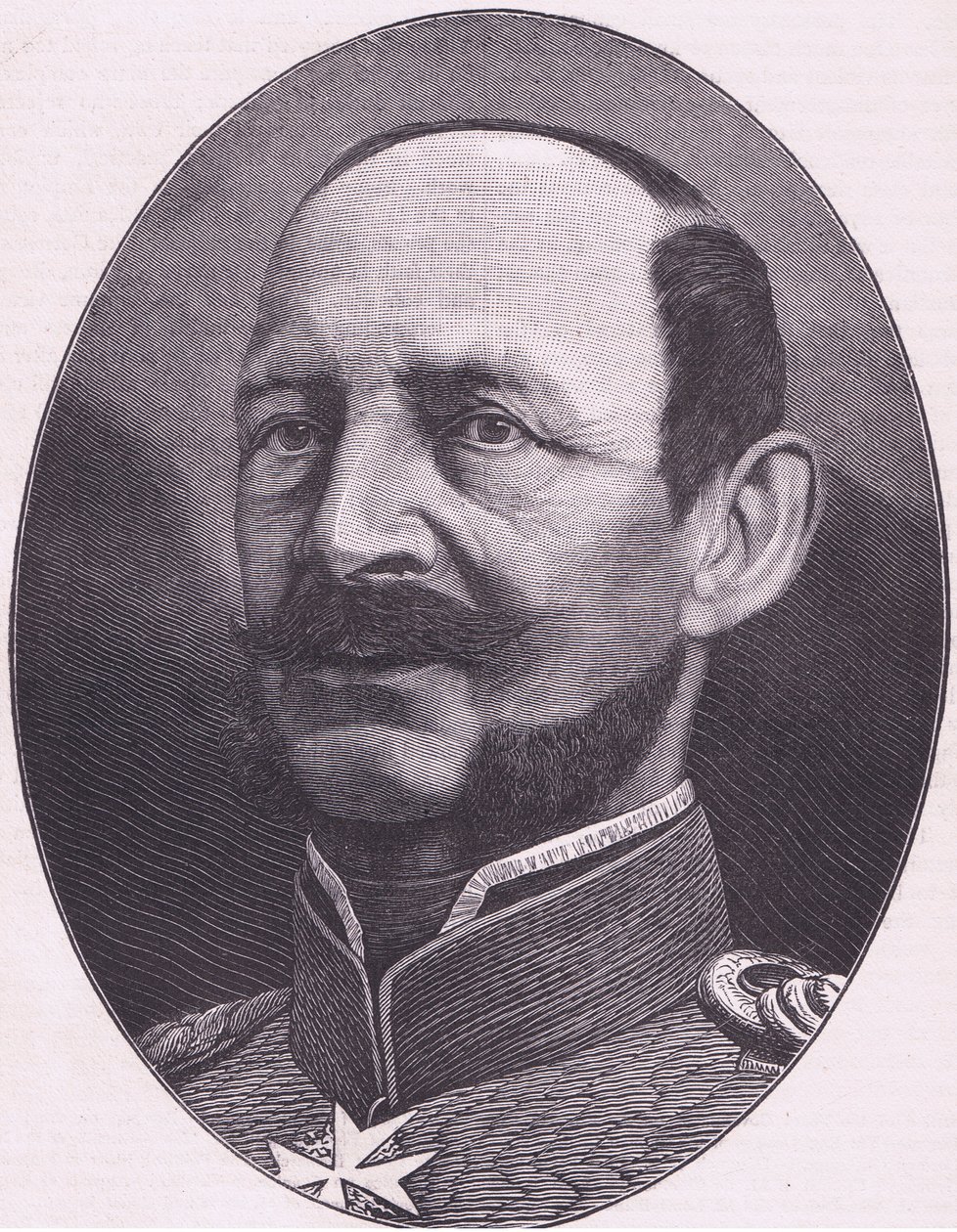 Preussin prinssi Albert, Cassells, Ranskan ja Saksan välisen sodan historia, julkaissut Cassell and Company Limited, n. 1890 (litho) tekijältä German School