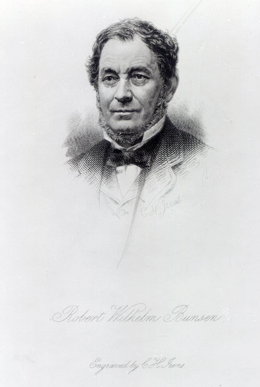 Robert Wilhelm Bunsen, kaiverrus C.H Jeens tekijältä German School