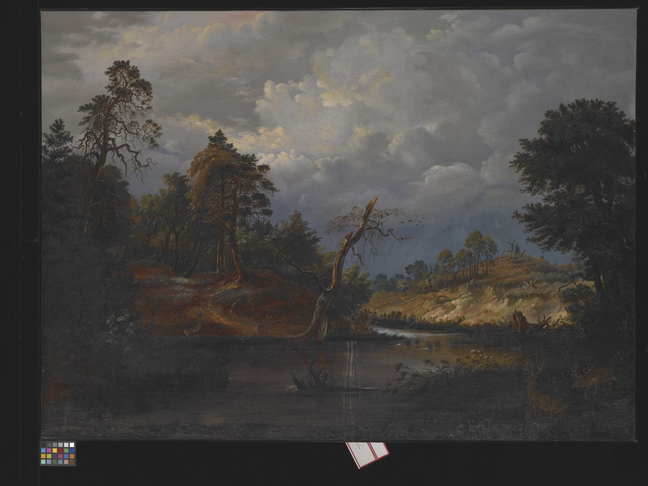 Paisagem Romântica (óleo sobre tela)finlandês tekijältä German School