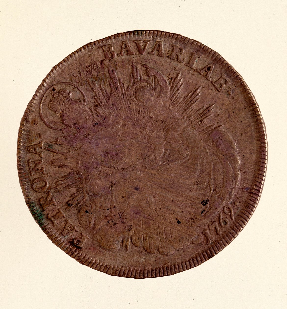 Maximilian III Joseph Baijerilaisen (1727-1777) hopeataaleri 1769 Halk. 4,1 cm Napoli, arkeologinen museo tekijältä German School