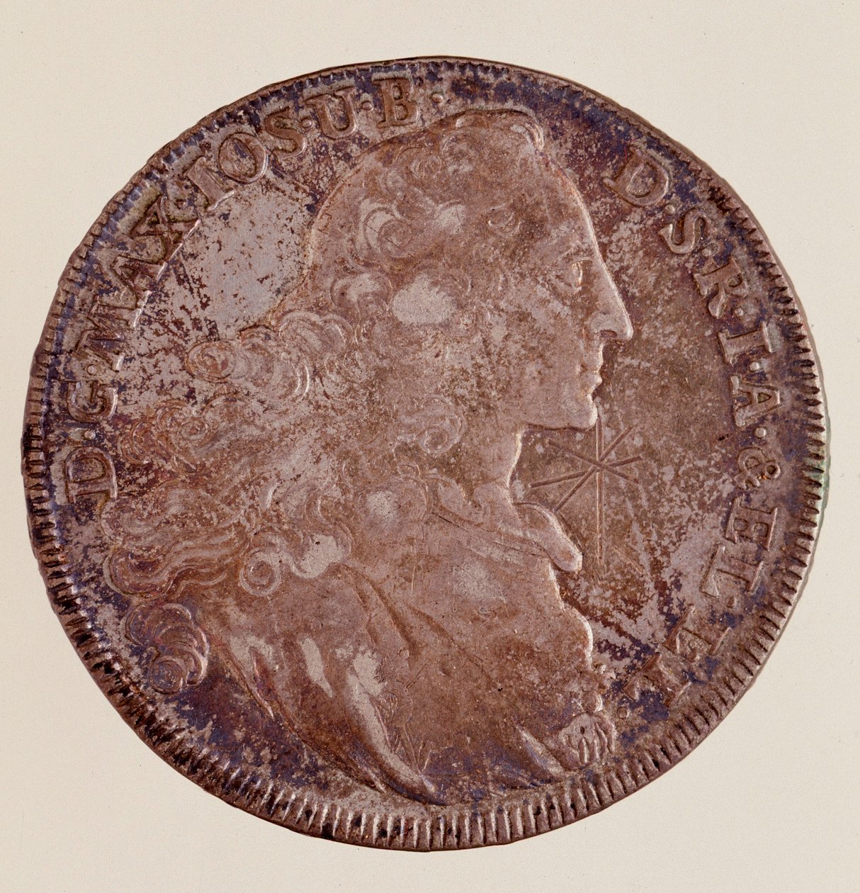 Maximilian III Joseph Baijerilaisen hopeataaleri (1727-1777) 1769 Halk. 4,1 cm Napoli, arkeologinen museo tekijältä German School