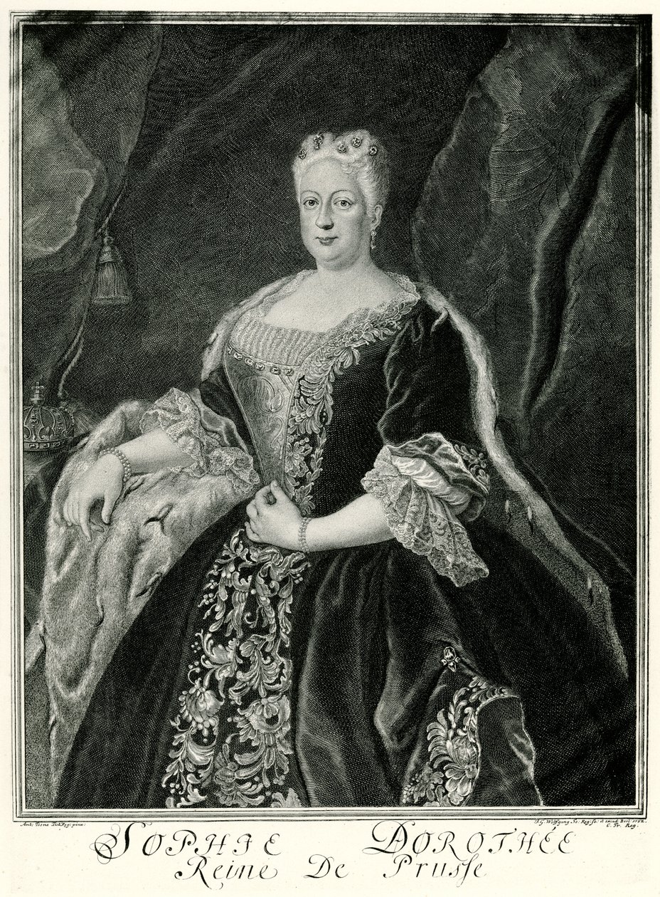 Sophie Dorothea, Preussin kuningatar (1687-1757) (valokuva) tekijältä German School