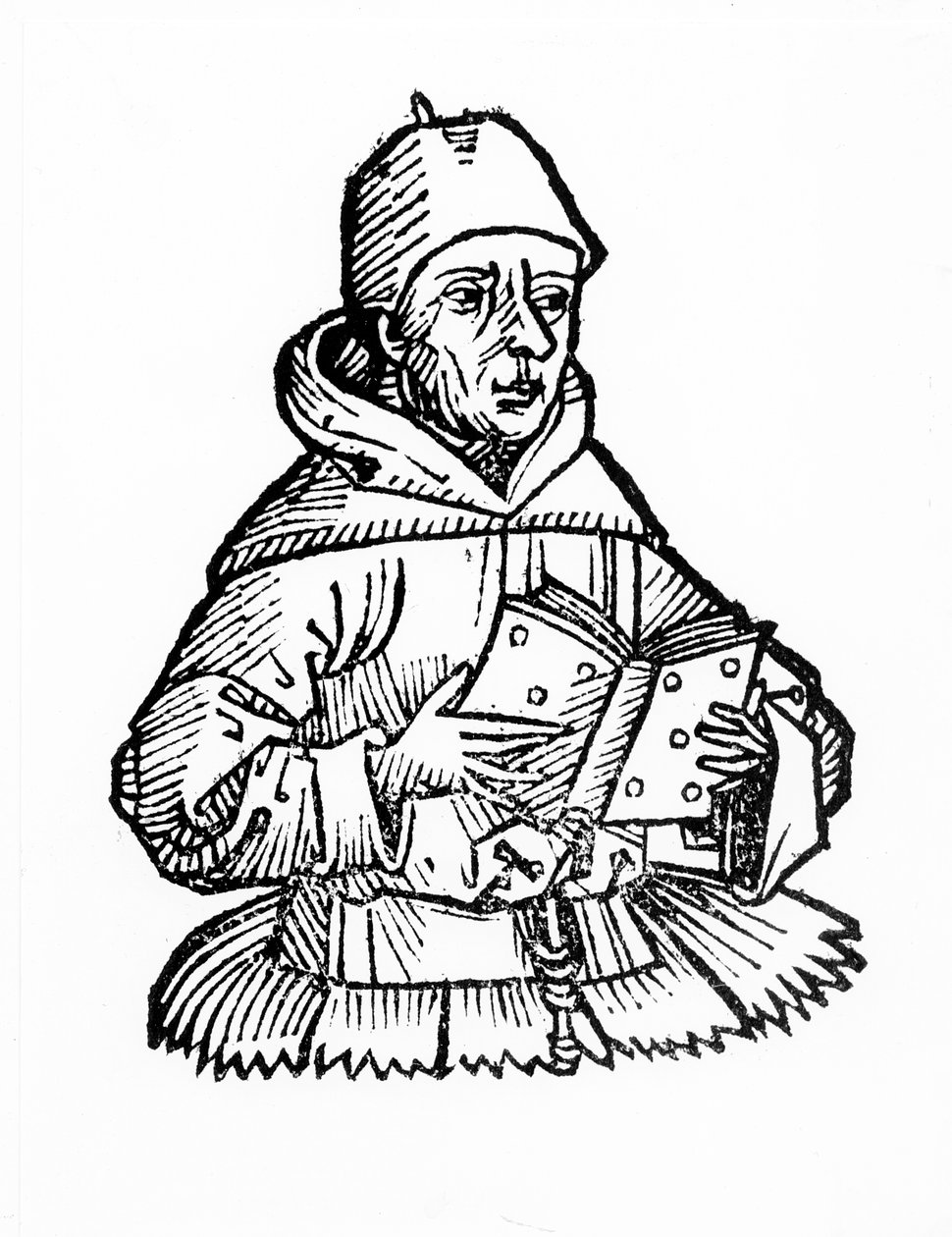St. Egidius, Hartmann Schedelin (1440-1514) teoksesta Liber Chronicarum 1493 tekijältä German School
