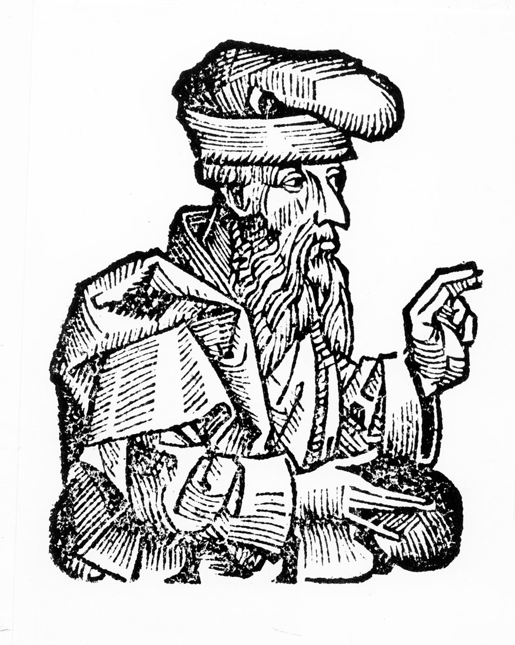 St. Pogius, Hartmann Schedelin (1440-1514) teoksesta Liber Chronicarum 1493 tekijältä German School
