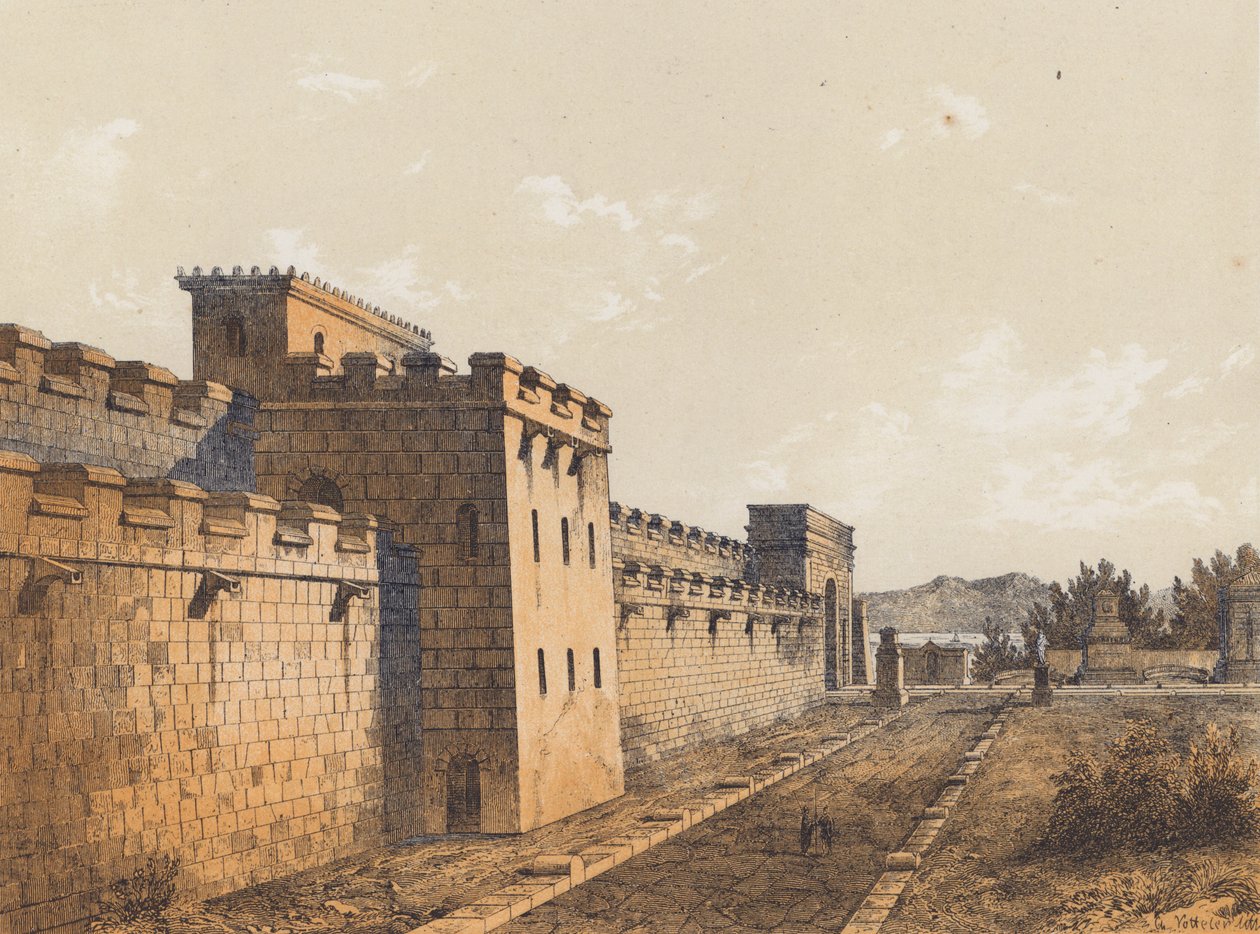 Pompeijin katu, Campania, Italia (värilitro) tekijältä German School