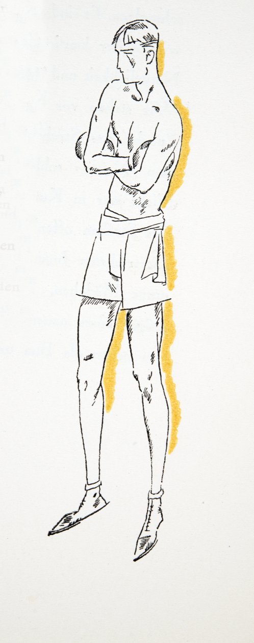 Nyrkkeilijä, teoksesta Styl, julkaisu 1922 (pokkaripainatus). tekijältä German School