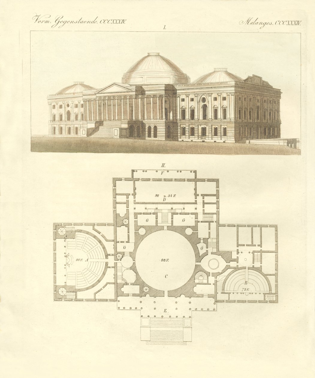 Yhdysvaltain Capitol Washingtonissa (värillinen kaiverrus) tekijältä German School