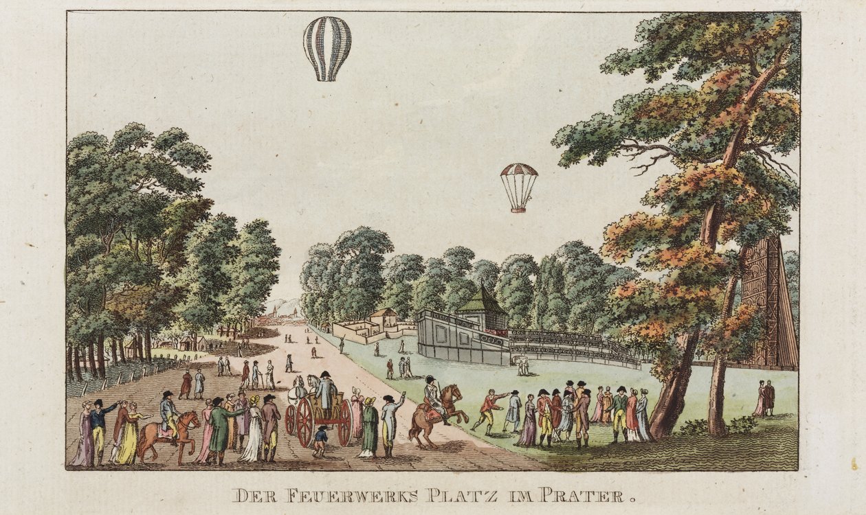 Ilotulituspaikka, Prater, n. 1802 tekijältä German School