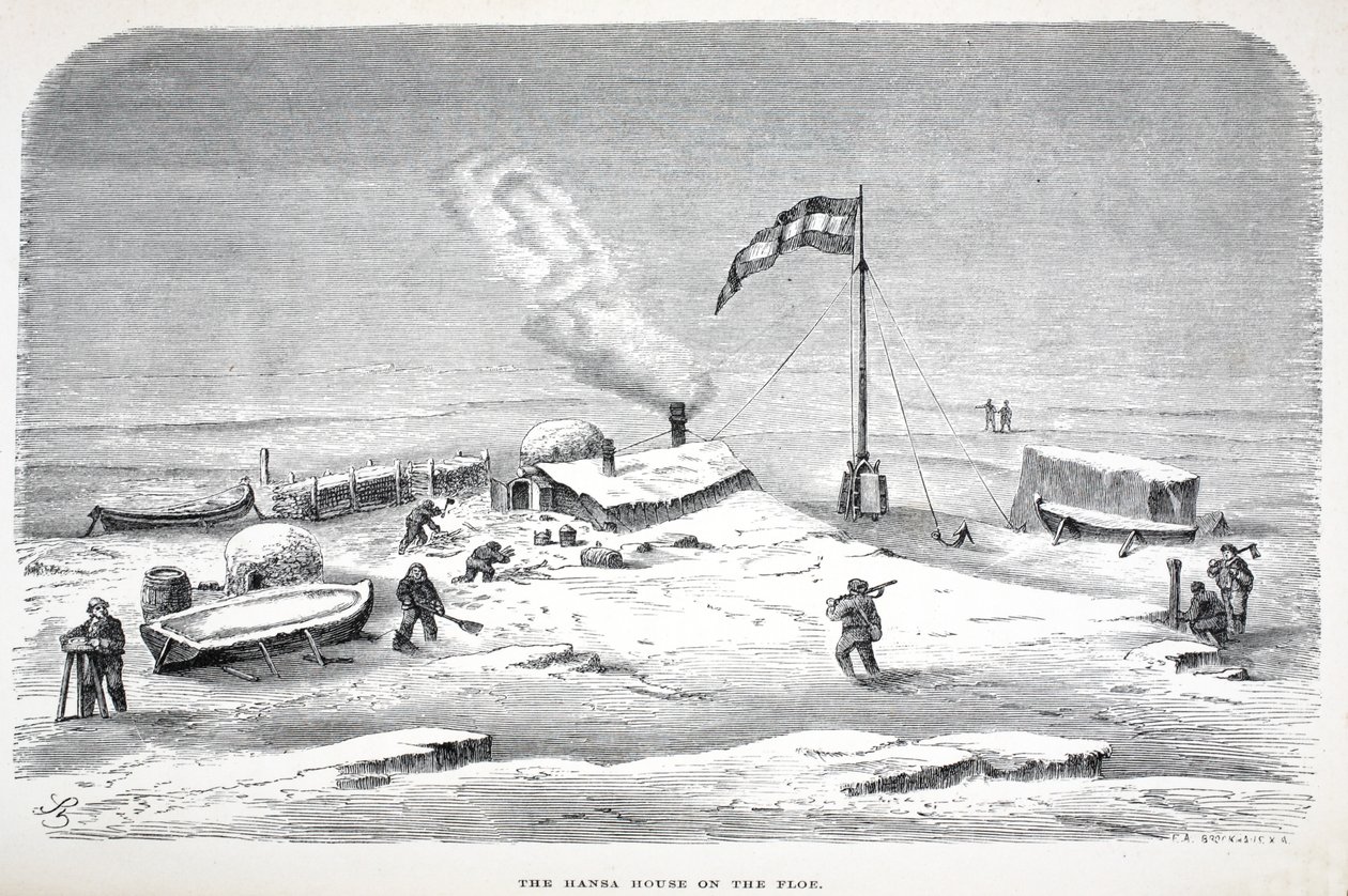 Hansa House on the Floe, pubi. Lontoo 1874 tekijältä German School