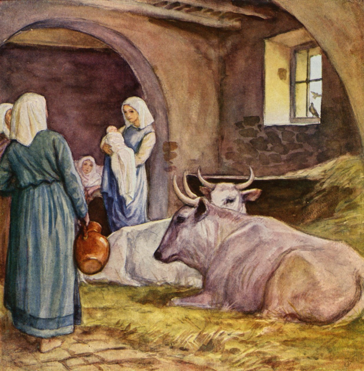 Pyhän Fransiskuksen syntymä (värilitro) tekijältä German School