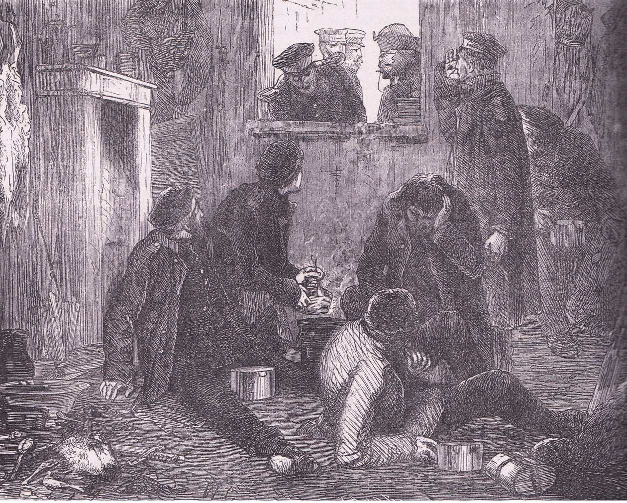 Preussin kruununprinssi kiertää, Cassells History of the War Ranskan ja Saksan välillä, julkaisija Cassell and Company Limited, n. 1890 (litho) tekijältä German School