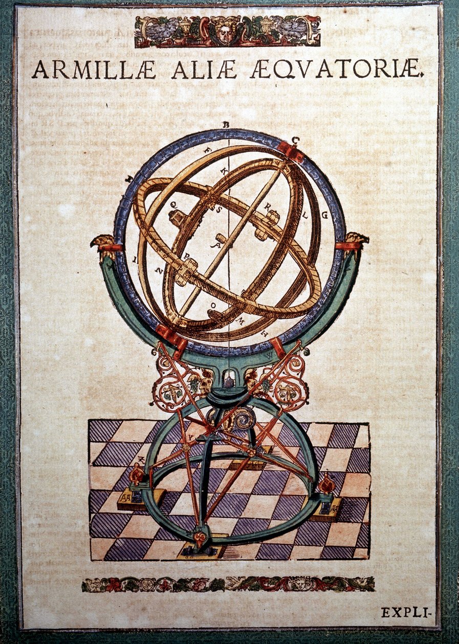 Päiväntasaajan armillaaripallo Tycho Brahen (1546 - 1601), Wandsbeckin "tähtitieteen perustamissa mekanismeissa" tekijältä German School