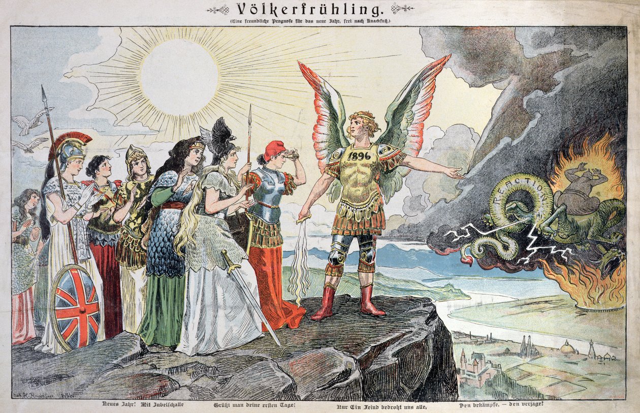 Euroopan ihmiset keväällä, 1896 tekijältä German School