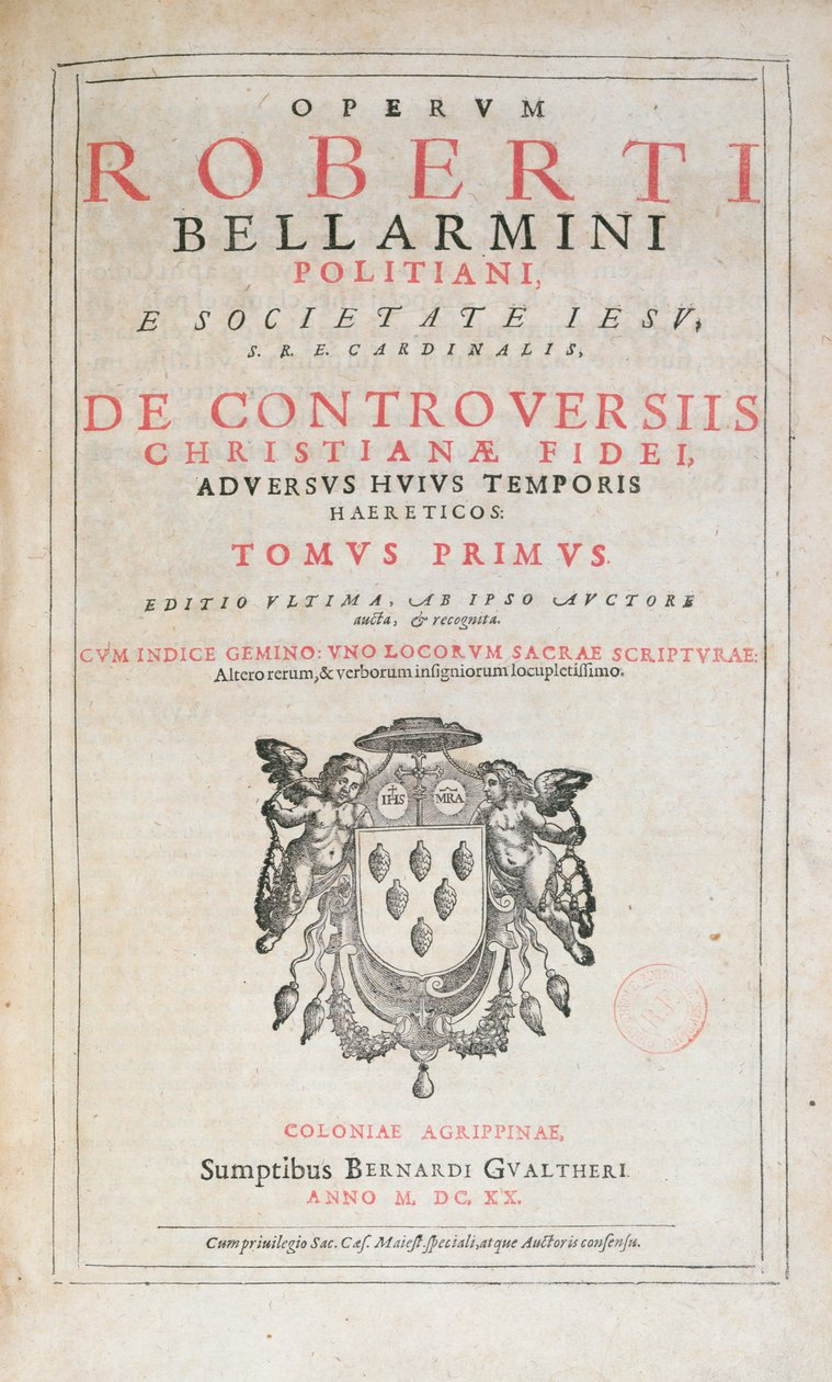 Robert Bellarminen De Controversiis