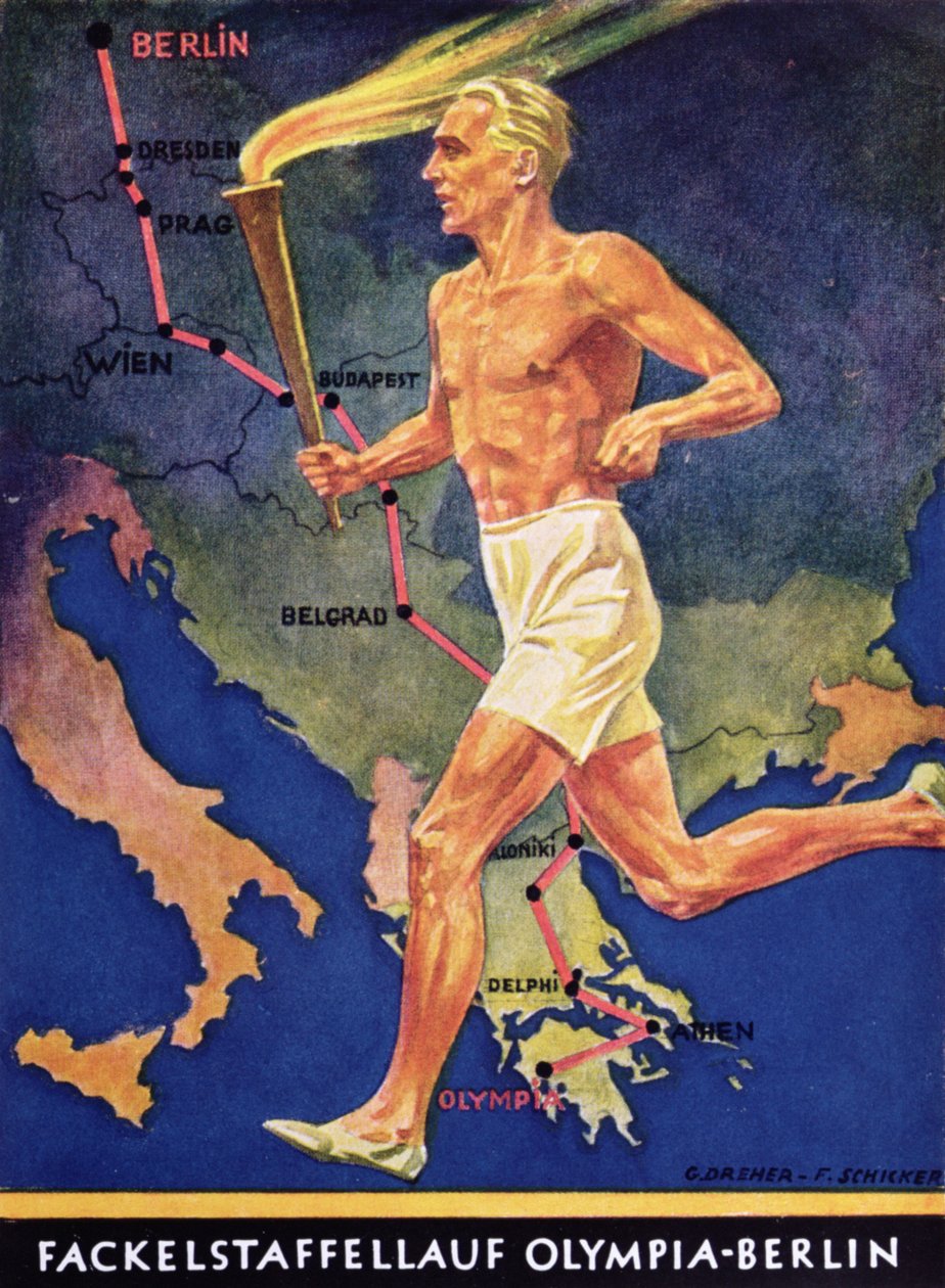 Soihdunkantaja Berliinin olympialaisissa 1936 tekijältä German School