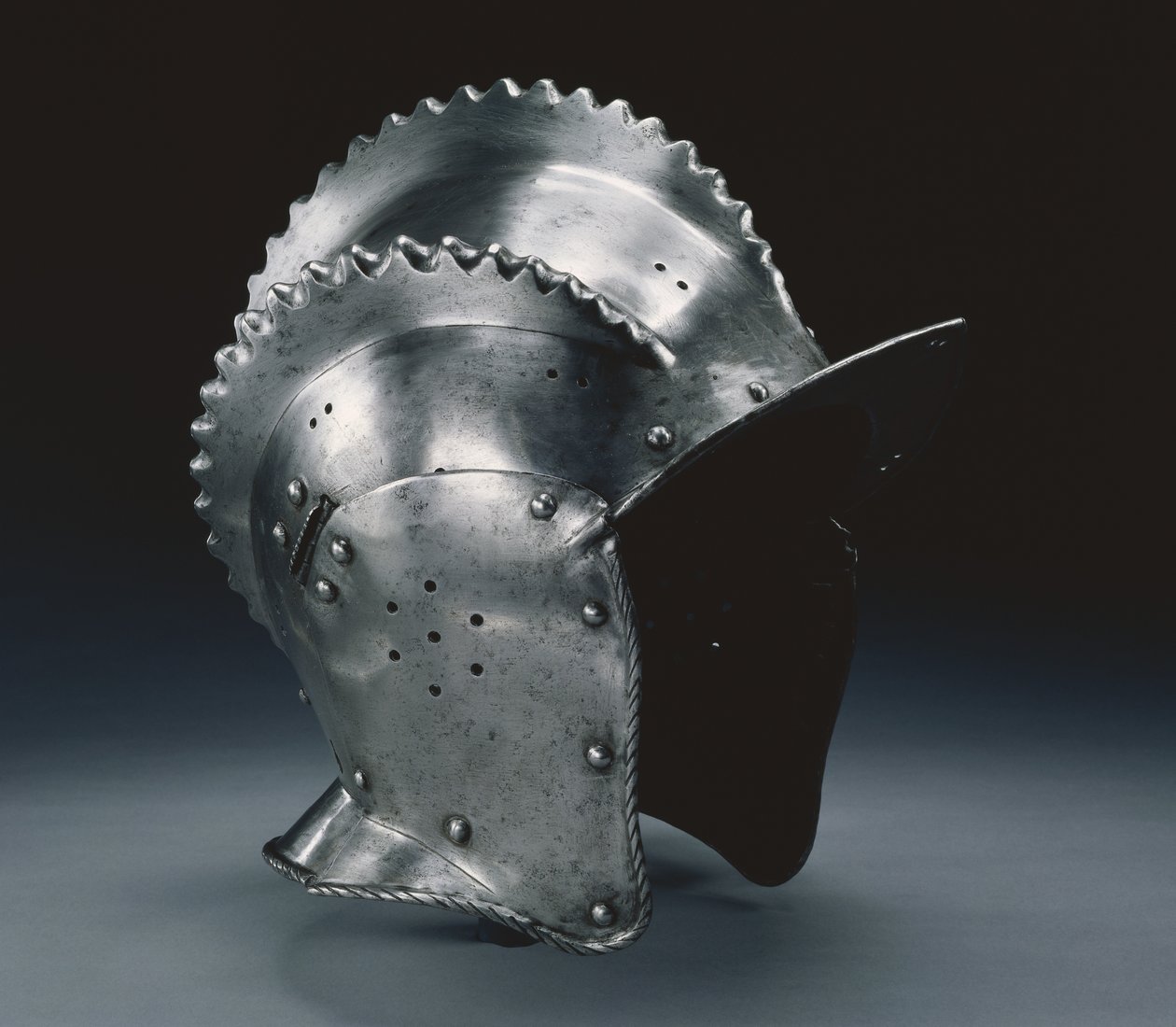 Kolmiharjainen burgonetti, n. 1560-70 tekijältä German School