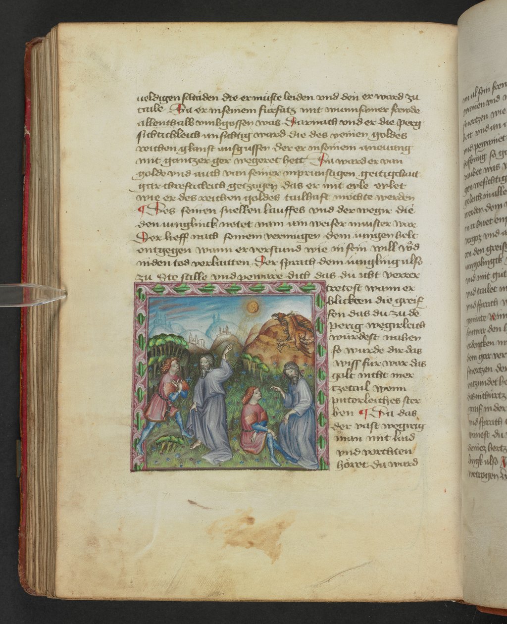 Ulrich von Pottenstein, The Book of Natural Wisdom, Egerton MS 1121 f.114v, n. 1430 (muste ja väri pergamentilla) tekijältä German School