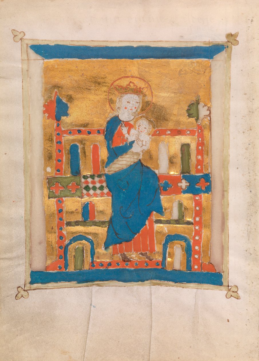 Neitsyt ja lapsi, 1400 (wc vellum) tekijältä German School
