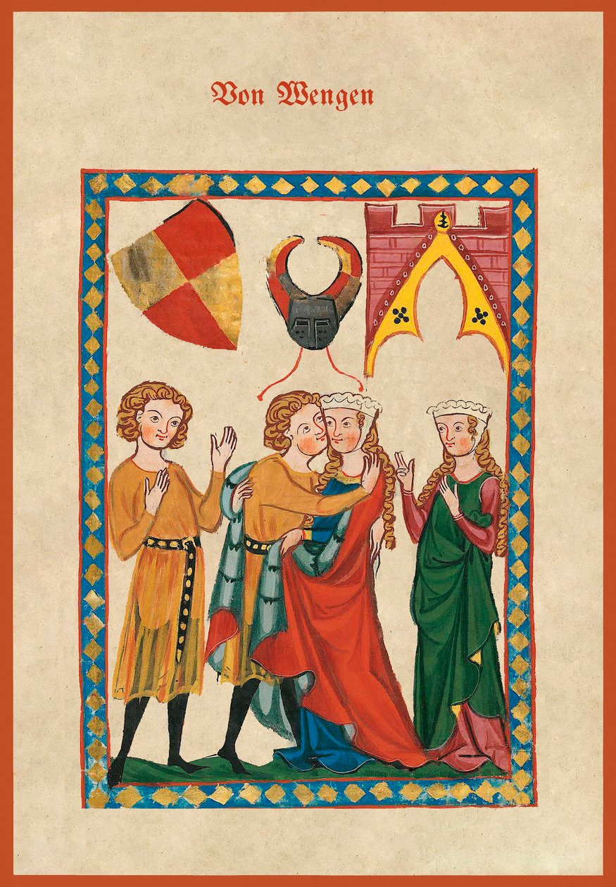 Von Wengen, kopio f.300r:stä Codex Manessesta tekijältä German School