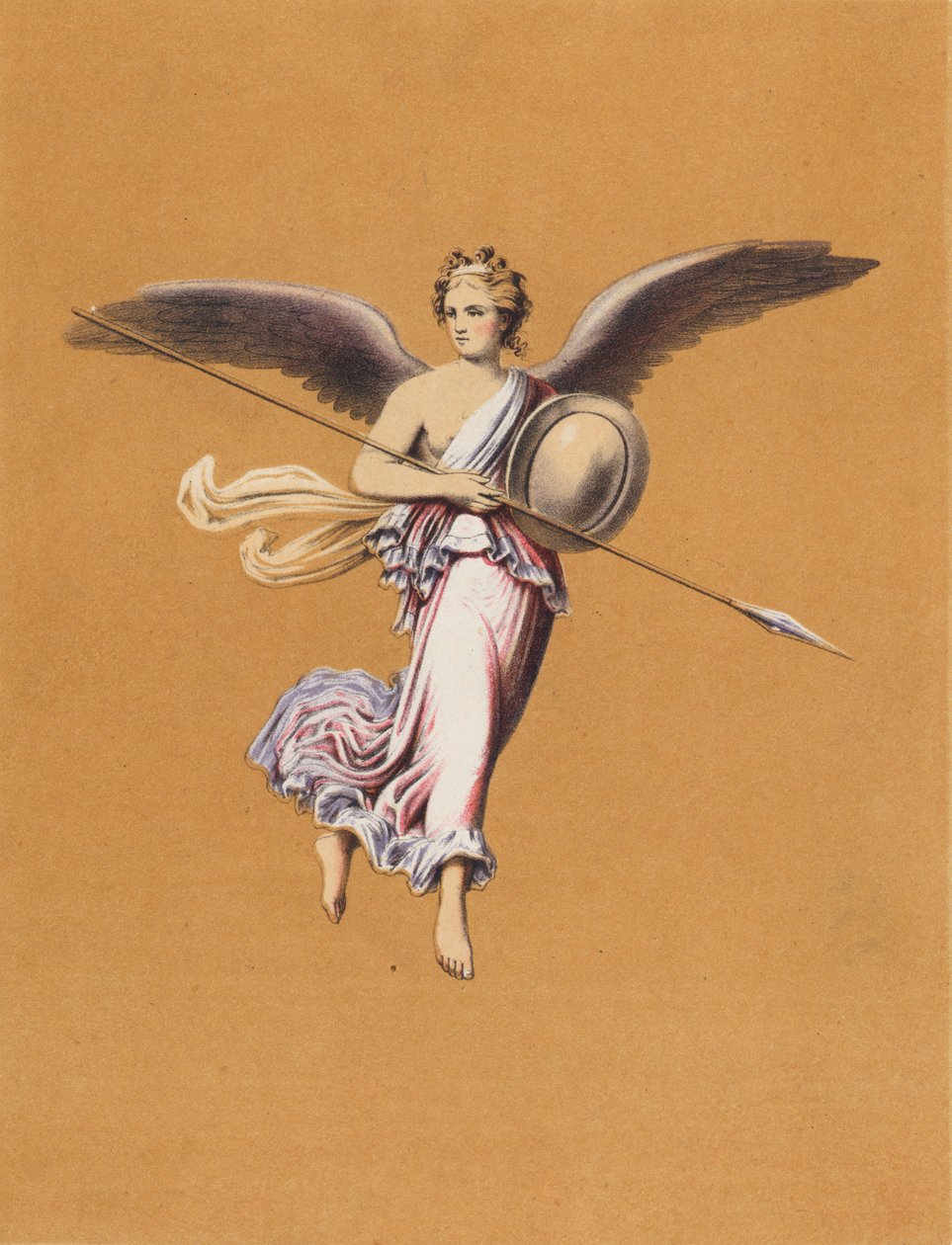 Seinämaalaus Pompeijista, Italia (värilitro) tekijältä German School
