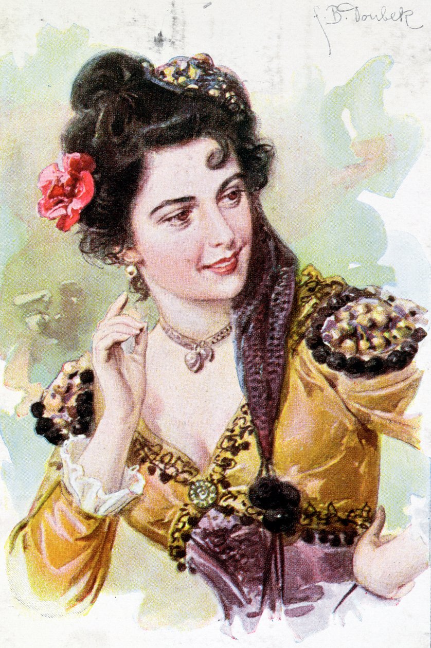 Zerline Wolfgang Amadeus Mozartin (1756-91) ooppera Don Giovanni, n. 1900 tekijältä German School